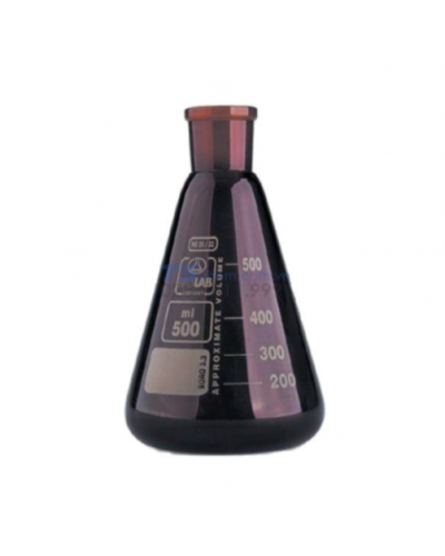 Bình tam giác màu nâu cổ mài 29/32 Isolab