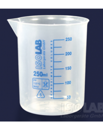 Cốc nhựa kẻ vạch xanh Isolab