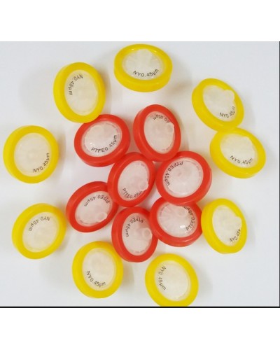 Đầu lọc Nylon Syring filter lỗ lọc 0.45um; Đường kính 25mm