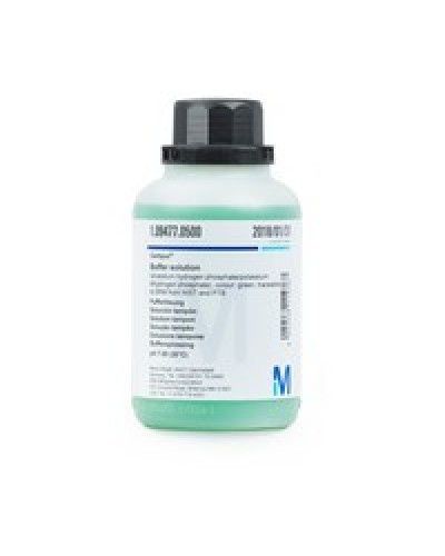 Buffer solution color greentraceable to SRM from NIST and PTB pH 7.00 (20°C) Certipur® 