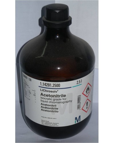 Acetonitrile isocratic grade for liquid chromatography LiChrosolv®.