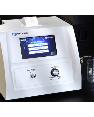 Máy quang kế ngọn lửa FP910-4 định lượng Na, K, Ca, Li — màn hình cảm ứng