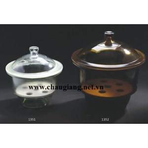 Bình hút ẩm có vòi phi 300 (isolab - Đức)
