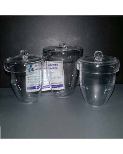 Chén thạch anh có nắp có gai móc 10ml Chén thạch anh có nắp có gai móc 10ml
